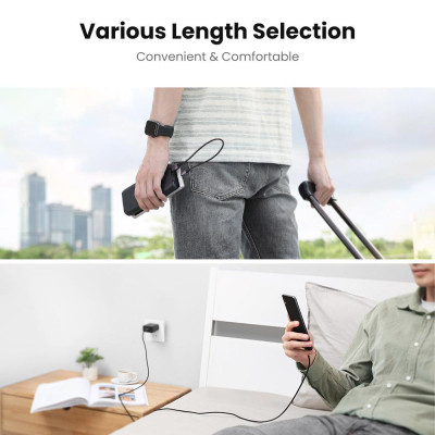 Дата кабель USB 2.0 AM to Micro 5P 0.5m 2A US290 black Ugreen (60145) Винница - изображение 7