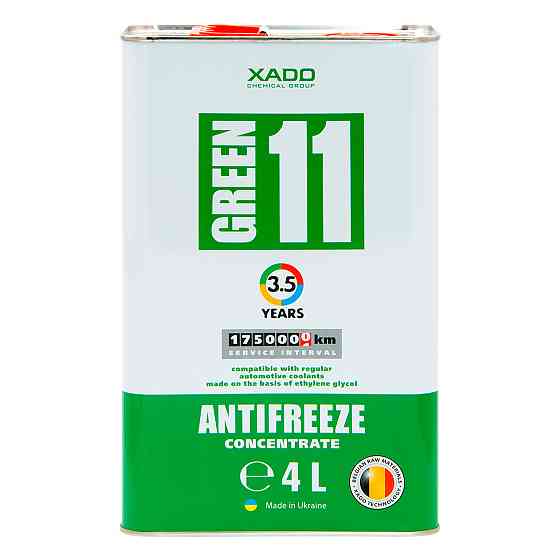 Антифриз Xado Antifreeze Green G11 зелений концентрат 4л Львів