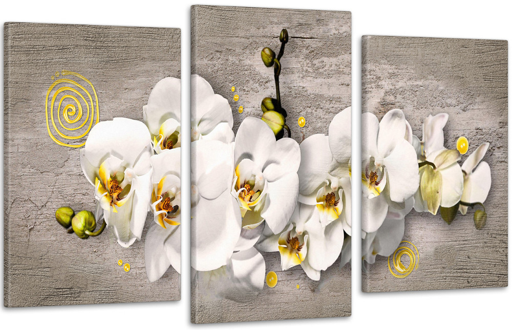 Модульна картина Орхідея Абстракція Art-223_3 Київ - фото 1