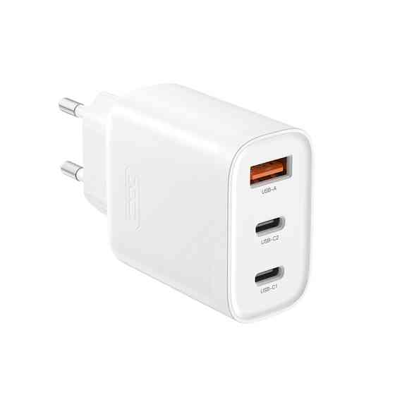 Мережевий зарядний пристрій XO L117 PD45W/QC18W 2USB-C+1USB-A білий Львів