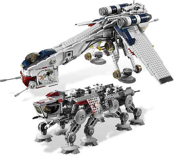 Конструктор Star Wars | Republic Dropship + AT-TE, сумісний з LEGO (2 в 1) Киев
