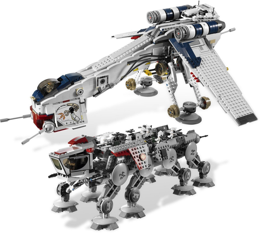 Конструктор Star Wars | Republic Dropship + AT-TE, сумісний з LEGO (2 в 1) Киев - изображение 1