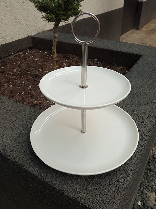 Тортівниця трьохярусна порцелянова 25844 Луцьк - фото 3