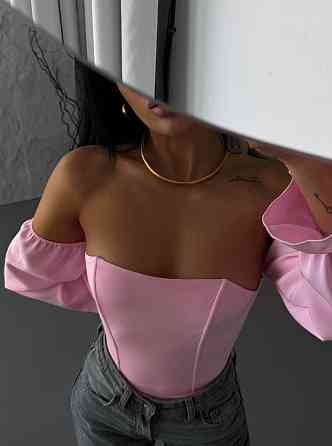 Женский стильный базовый корсет костюм Lux,регилин Розовый, 42 Одесса