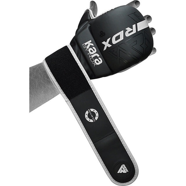 Рукавиці для ММА (Греплінгові рукавички) RDX F6 KARA Matte White Plus S/M Кам'янське - фото 4