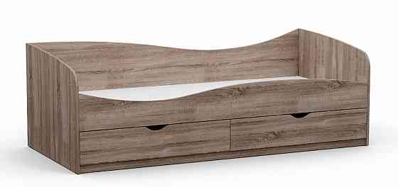 Ліжко односпальне L-11, Дуб Сонома Трюфель, 2030х937х680 Львів