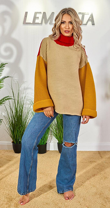 Свитер крупной вязки (42-48) Киев - изображение 1