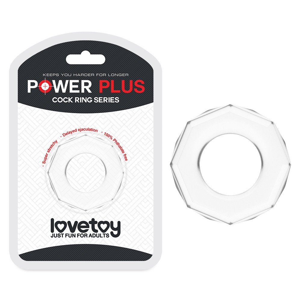 Ерекційне кільце - Power Plus Cockring 4 Clear Sex Aura Київ - фото 1
