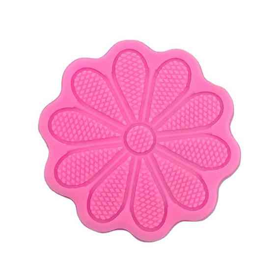 Молд силиконовый Цветок 97 мм розовый Киев