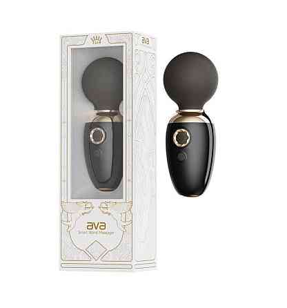 Смарт-вибромассажер Zalo – AVA Obsidian Black, 8 режимов, подогрев, очень мощный и компактный Sex Aura Киев
