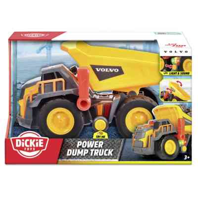 Спецтехника Dickie Toys Самосвал «Вольво. Строительная сила» со звуковыми и световыми эффектами, 30 см (3725013) Винница