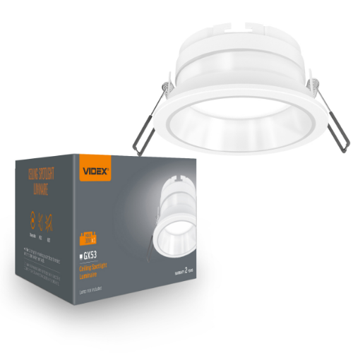 LED Світильник врізний під лампу GX53 білий VL-SPF28R-W Videx Житомир