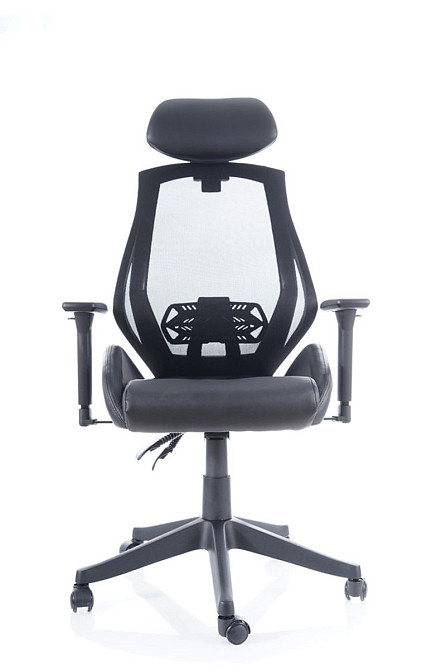 Крісло поворотне Q-406 чорне Дніпро - фото 5