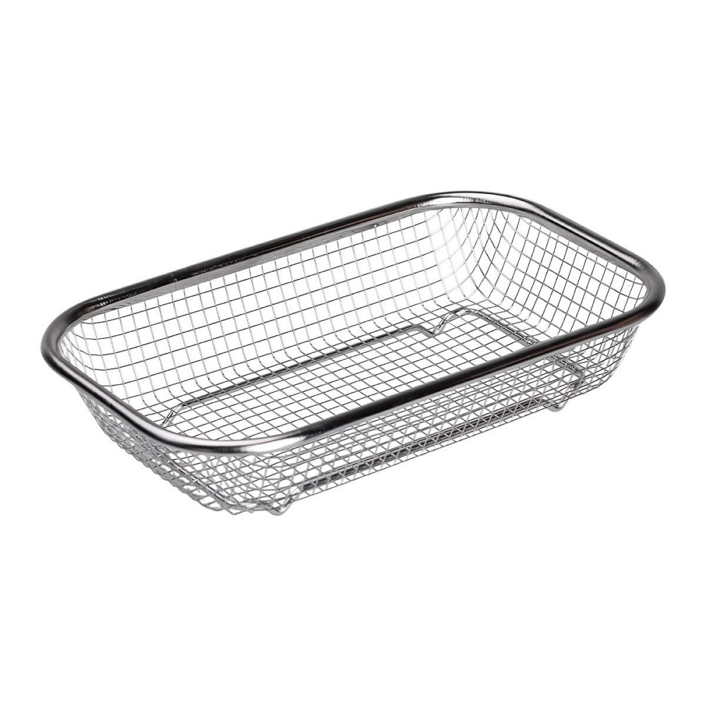 Сито-корзина для мытья овощей и фруктов 29.5х21х6 см дуршлаг из нержавеющей стали HP-19-23-M Киев - изображение 2