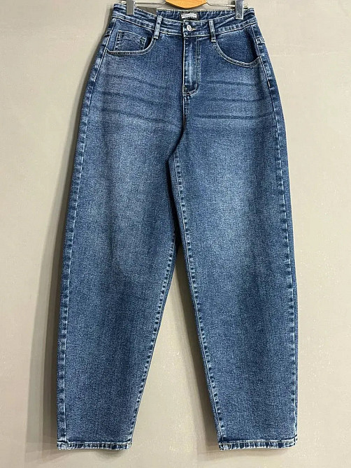 Джинсы женские Trelucky 0263-3 мом baggy бананы большие размеры синие, синий, З6, 36, 99 см, 128 см Киев - изображение 20