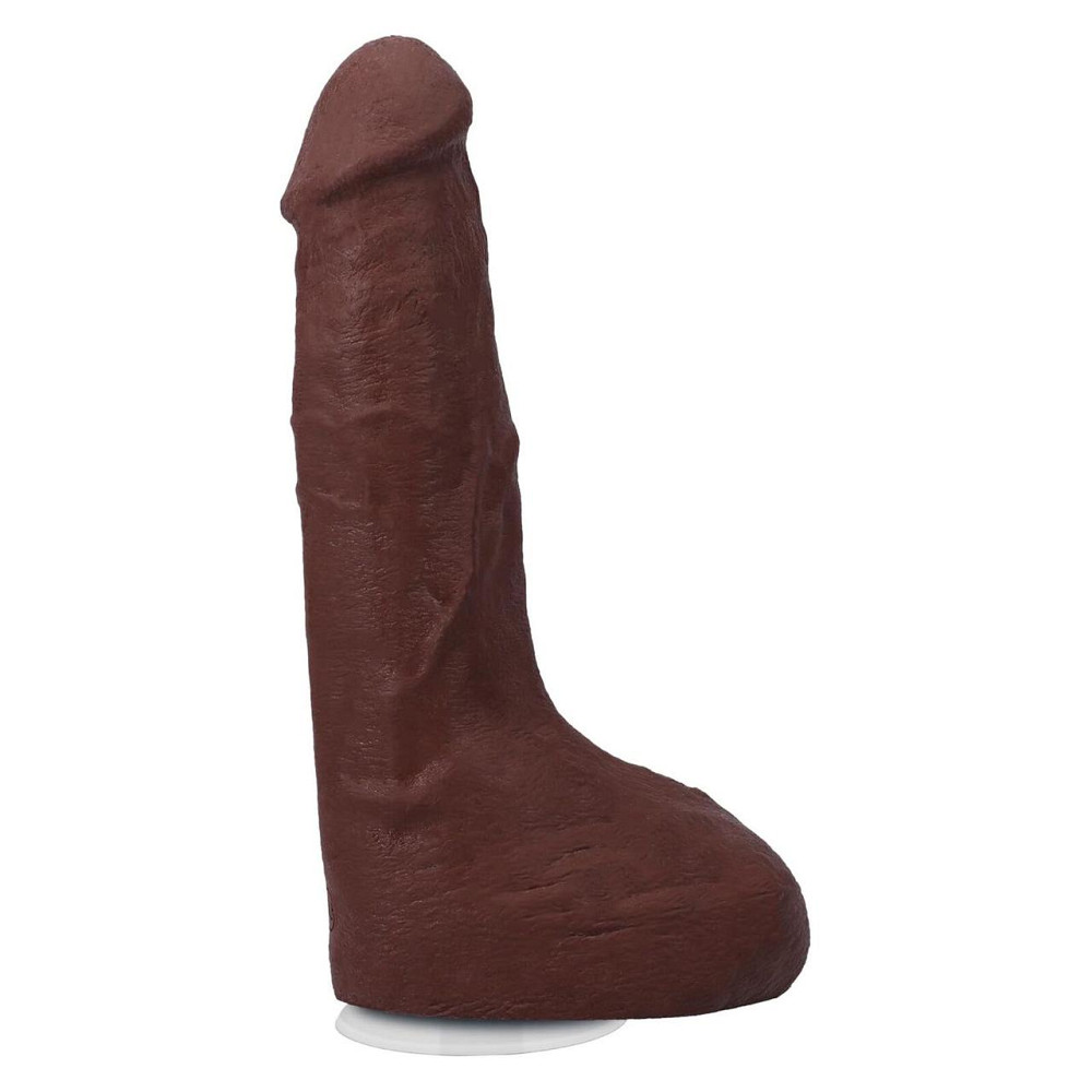 Фалоімітатор, що кінчає Doc Johnson The Realistic Cock ULTRASKYN - Squirting 9,5 Inch Chocolate Sex Aura Київ - фото 1
