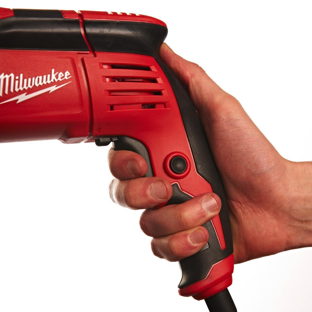 Дриль з ударом двошвидкісний MILWAUKEE, PD2E 24 R, 1020Вт (60Нм) (бічна рукоять, HDкейс) Одеса - фото 10