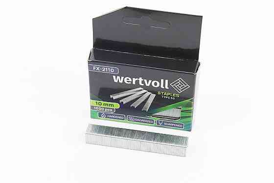 Скоби загартовані 10мм/11,3x0,75мм, R53, к-кт 1000шт FX-2110 Київ