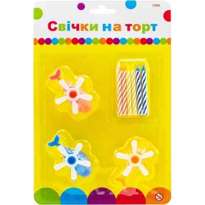 Свічка Maxi "Вертольоти" 6 шт, 3 підставки (MX620012) Вінниця