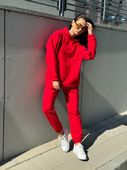 Теплый костюм женский Красный L/XL Харьков - изображение 9