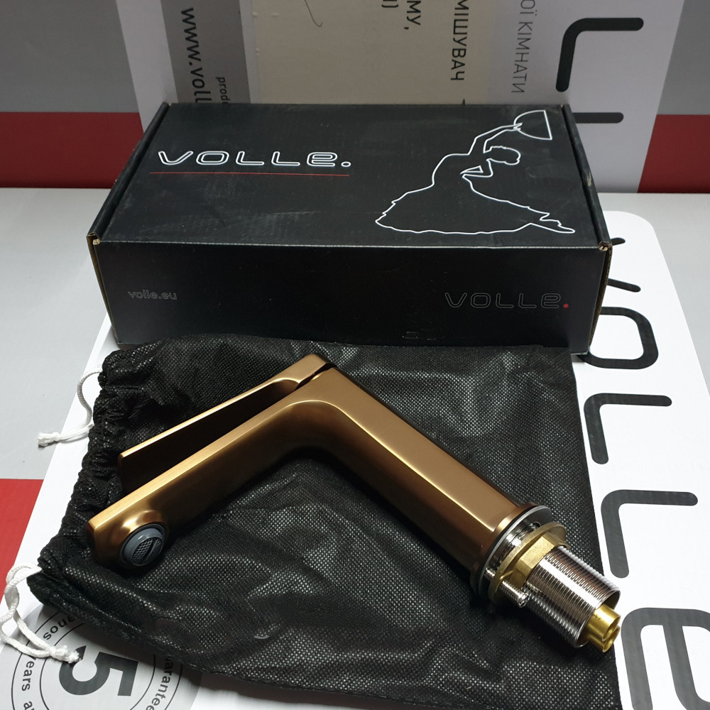 Змішувач для раковини  Volle SOLO cepillado bronce бронза 1510.011121 Київ - фото 3