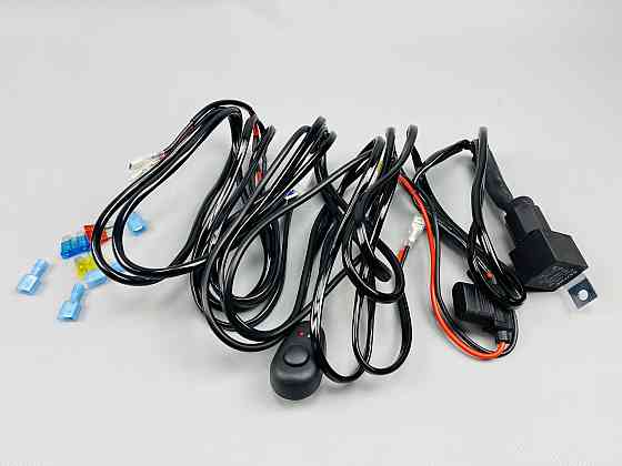 Комплект проводки для будь-яких led фар і led bar в зборі 0-30A 3 м кабель пульт з джгутом реле запобіжники Мукачево