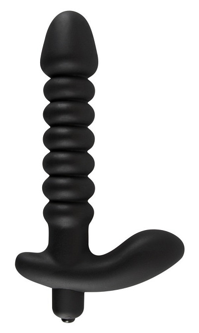 Анальний вібратор - Black Velvets Vibrating Plug Medium Sex Aura Київ - фото 2