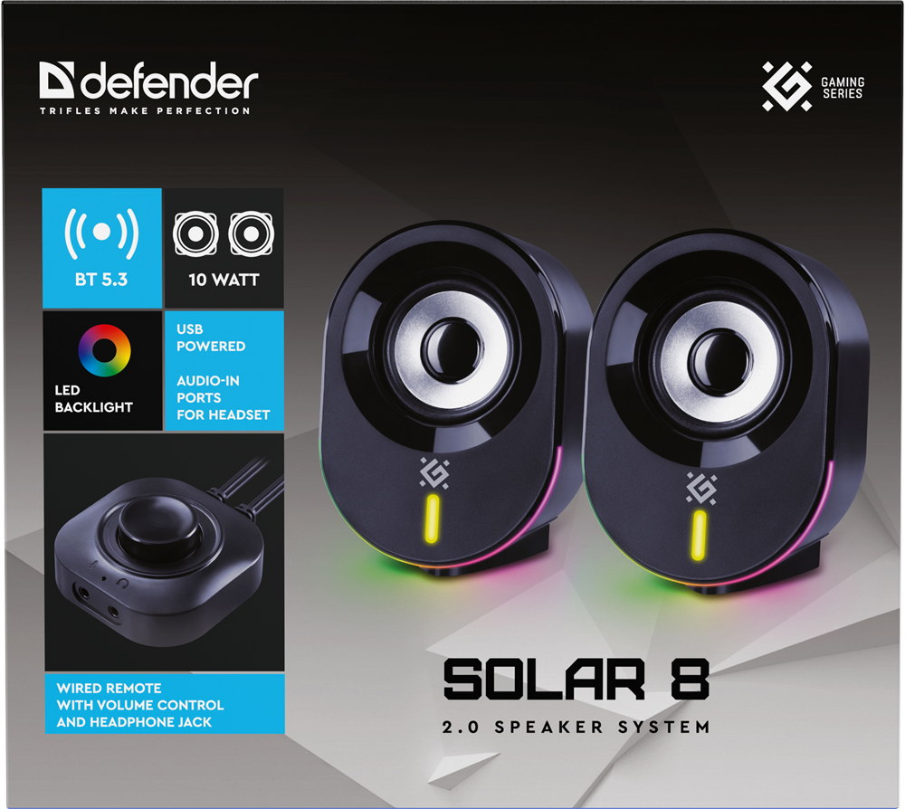 Акустика Defender Solar 8 10Вт (65938) (7087422) Київ - фото 14