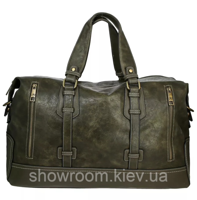 Чоловіча велика дорожня сумка David Jones (7920) хакі Київ - фото 6