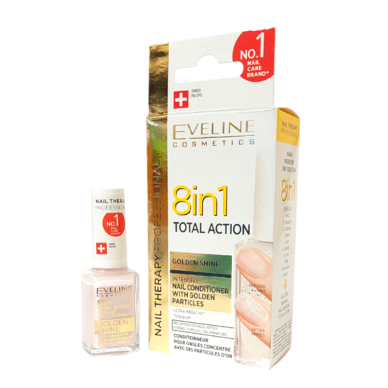 Лак для нігтів лікувальний Eveline комплекс 8 в 1 Здорові нігті Евелін Запоріжжя