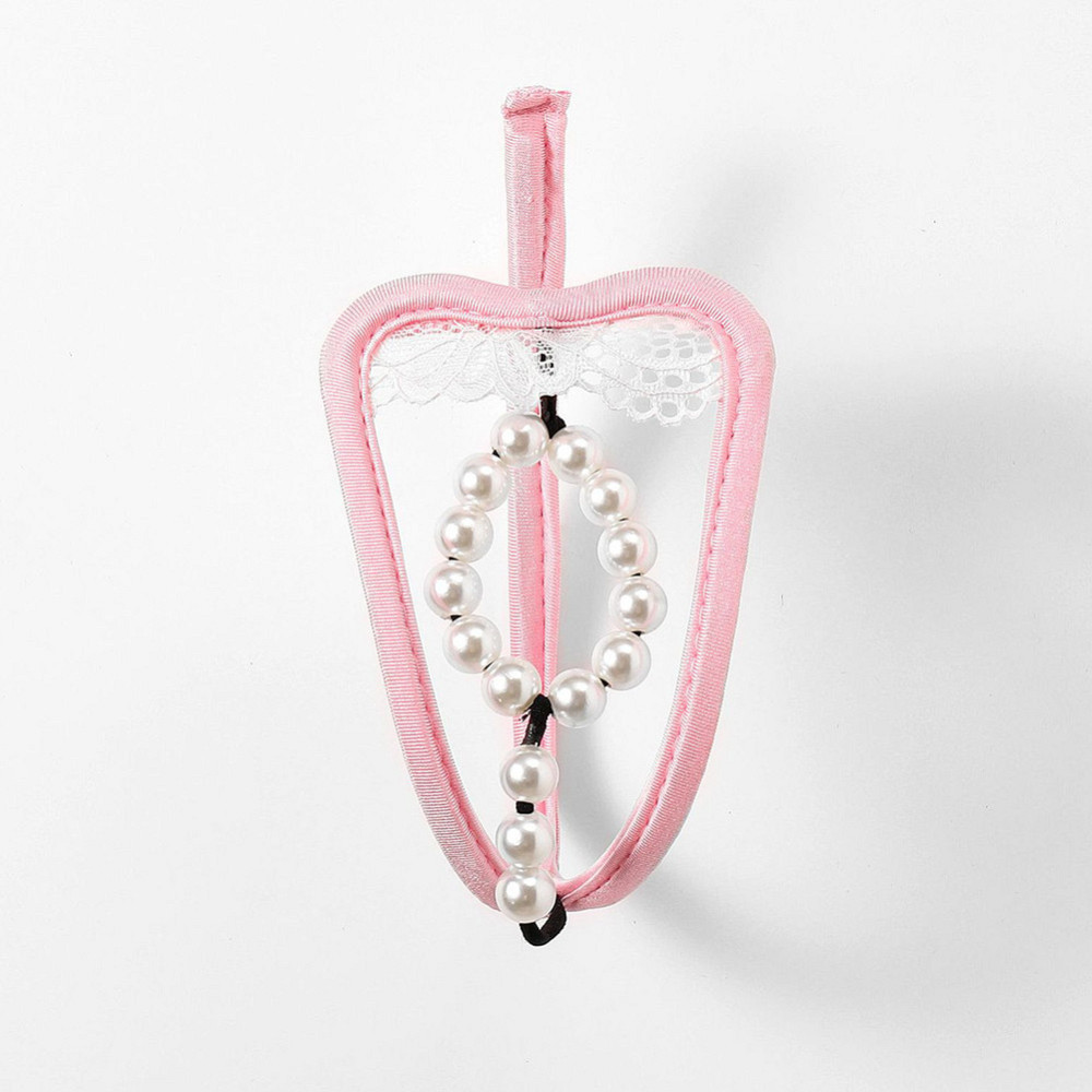 Мужские трусы без лямок с бусами one size розовый Киев - изображение 2