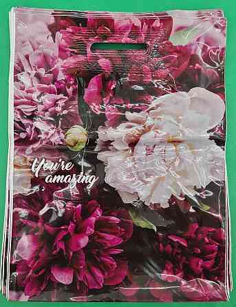 Пакет с прорезной ручкой, ламинированный 