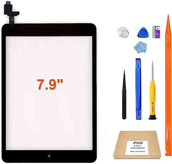 Замена экрана для iPad Mini 1/iPad Mini 2, блок сенсорного дисплея с дигитайзером сенсорного экрана, с кнопкой Home Киев