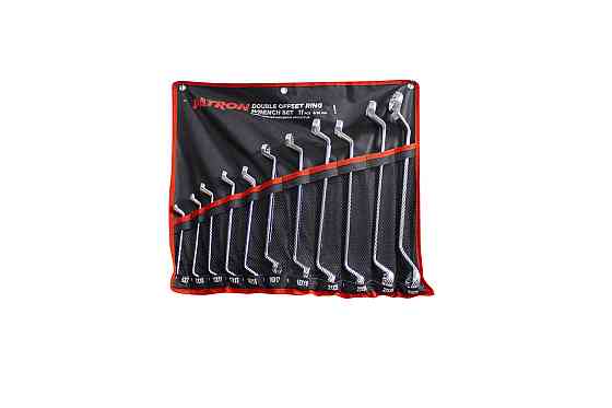 Набір ключів відігнутих накидних на 75грд. 11 предметів Одесса