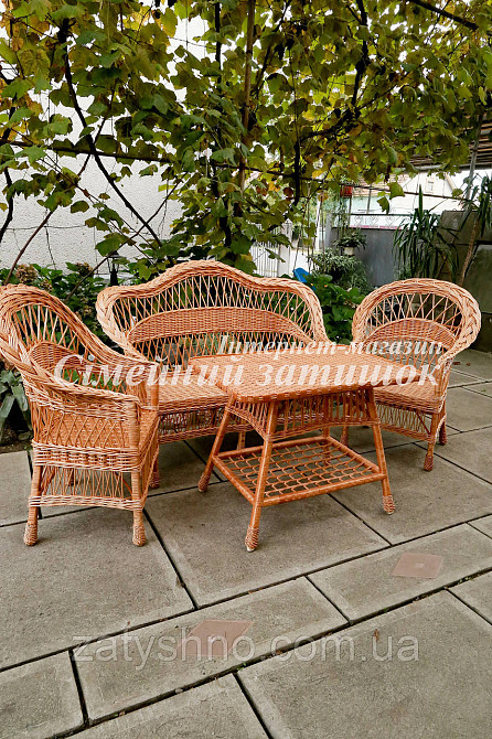 Комплект плетеной мебели с диваном Киев - изображение 4