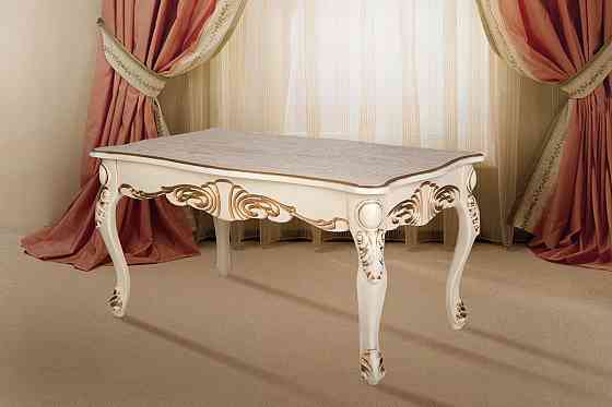 Стіл журнал Скарлетт 100*60, слонова кістка+патина Київ