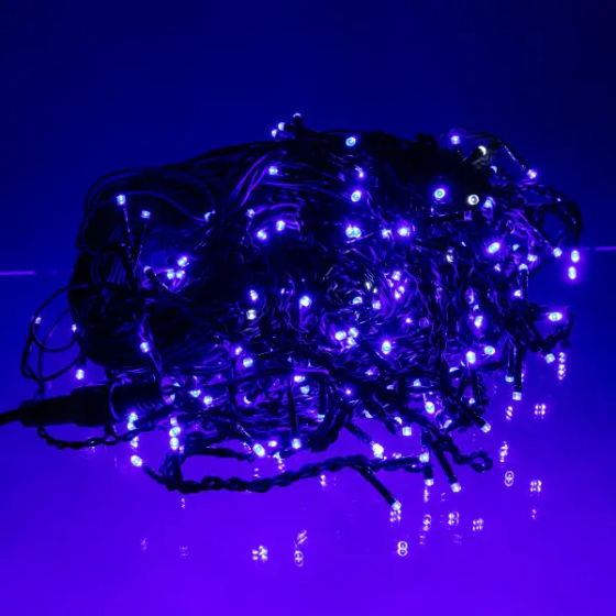 Garlando Вулична гірлянда Бахрома 20 м 335 LED гірлянда штора чорний провід Синій 20MBBL Київ