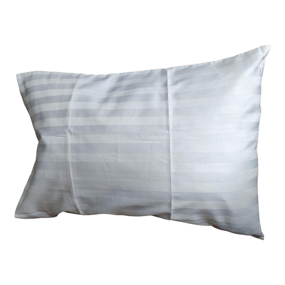 Наволочка Сатин страйп 50×70 белая Киев - изображение 1