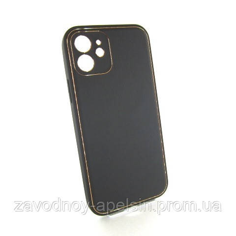 IPhone 12 шкіряний чохол Epik black Одеса - фото 1