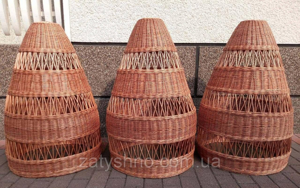 Люстры плетеная высокая с узором из лозы Киев - изображение 1