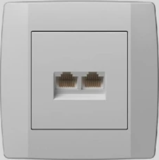 Розетка компьютерная RJ45, двойная Винница