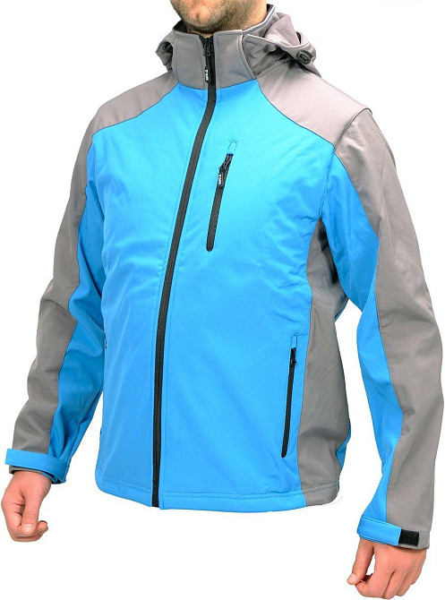 Куртка робоча SOFTSHELL з прикріпн капюшоном YATO розм S, синьо-сіра, 3 кишені, 96% поліес і 4% спан Одесса - изображение 4