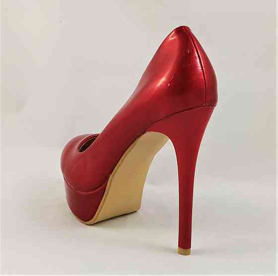 Жіночі Червоні Туфлі на Каблуку Шпильке Лакові Модельні (розміри: 36,37,38) - 150 Дніпро