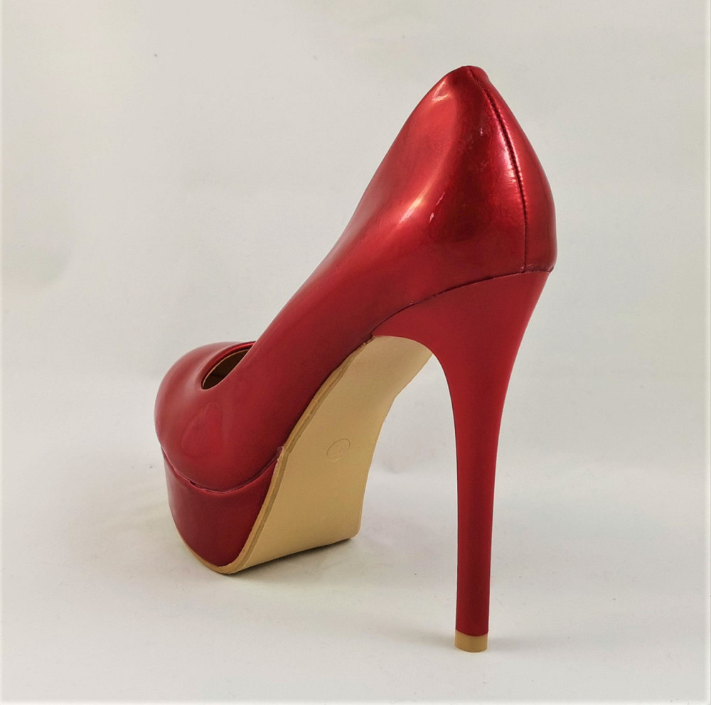 Жіночі Червоні Туфлі на Каблуку Шпильке Лакові Модельні (розміри: 36,37,38) - 150 Дніпро - фото 4
