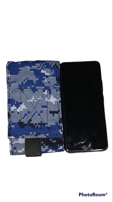 Підсумок під телефон, чохол для телефону тактичний, 6,5 синій піксель морська безпека Одеса - фото 6