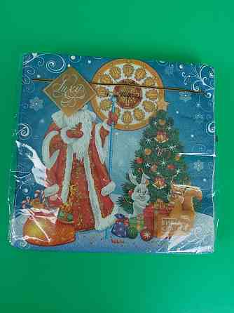 Салфетки бумажнае новогодние(ЗЗхЗЗ, 18шт)