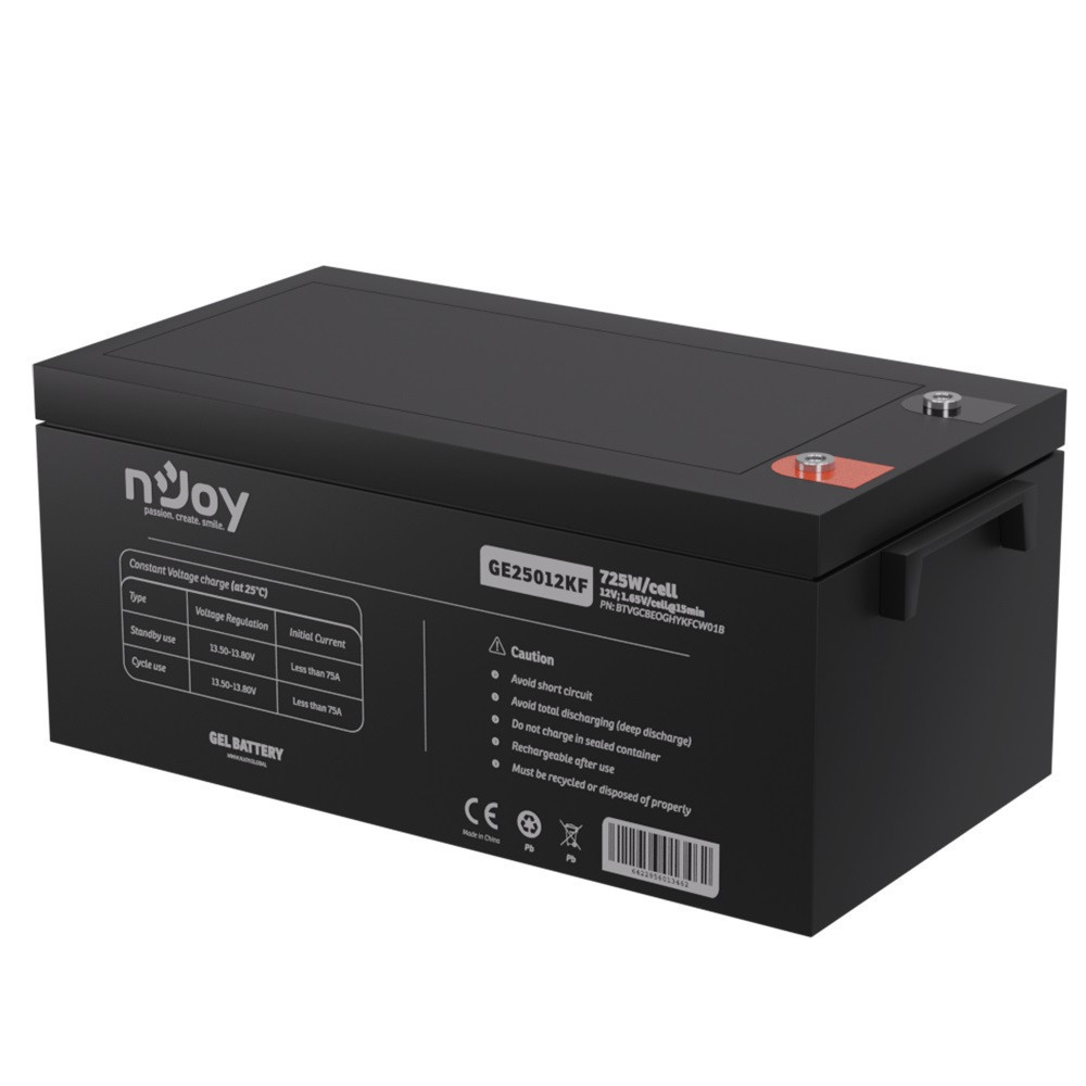 Акумуляторна батарея Njoy GE25012KF 12 V 250 AH (BTVGCBEOGHYKFCW01B) GEL ( 27081 ) Харків - фото 3