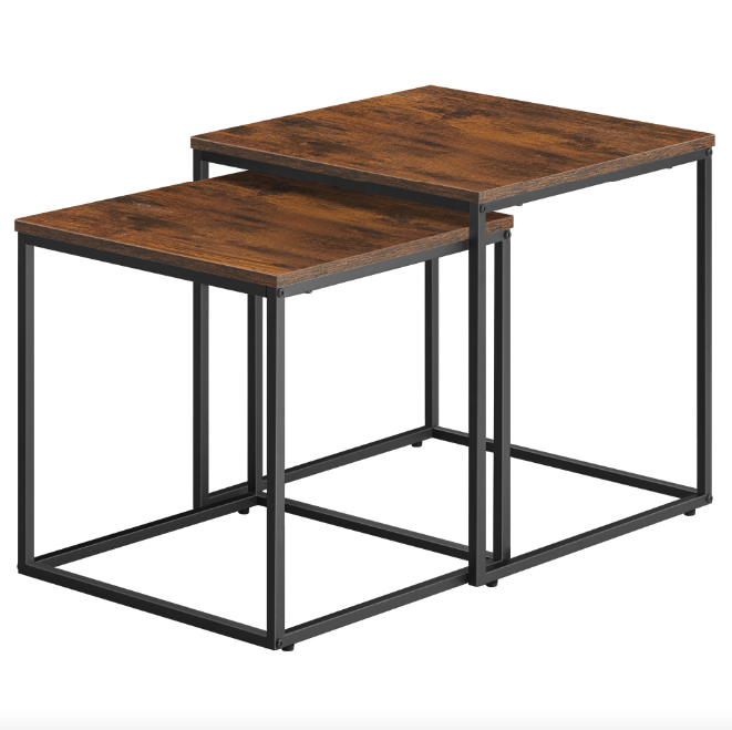 Комплект журнальних столиків Leobert Nika квадратні коричневий Київ - фото 1