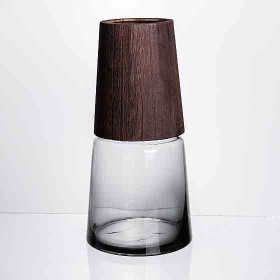 Yiwu Ваза для квітів кругла скляна 28 (см) декоративна HP-19-161-2 Коломия