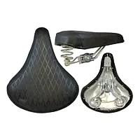 Седло велосипедное (черное, мягкое, железная основа) Мукачево - изображение 1